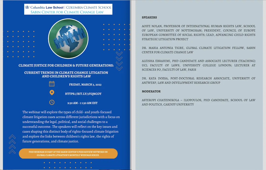 "Climate Justice for Children"